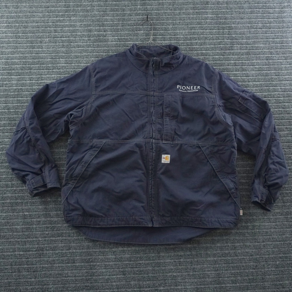 Carhartt FR Full Swing Jacket Mens XL Navy Blue Pioneer Natural Resources Work
